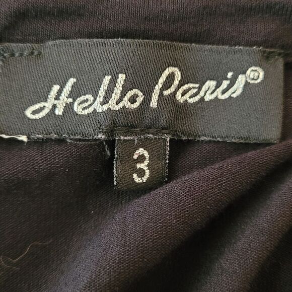 Hello Paris! Black Paris Themed Tank Top - Picture 3 of 5